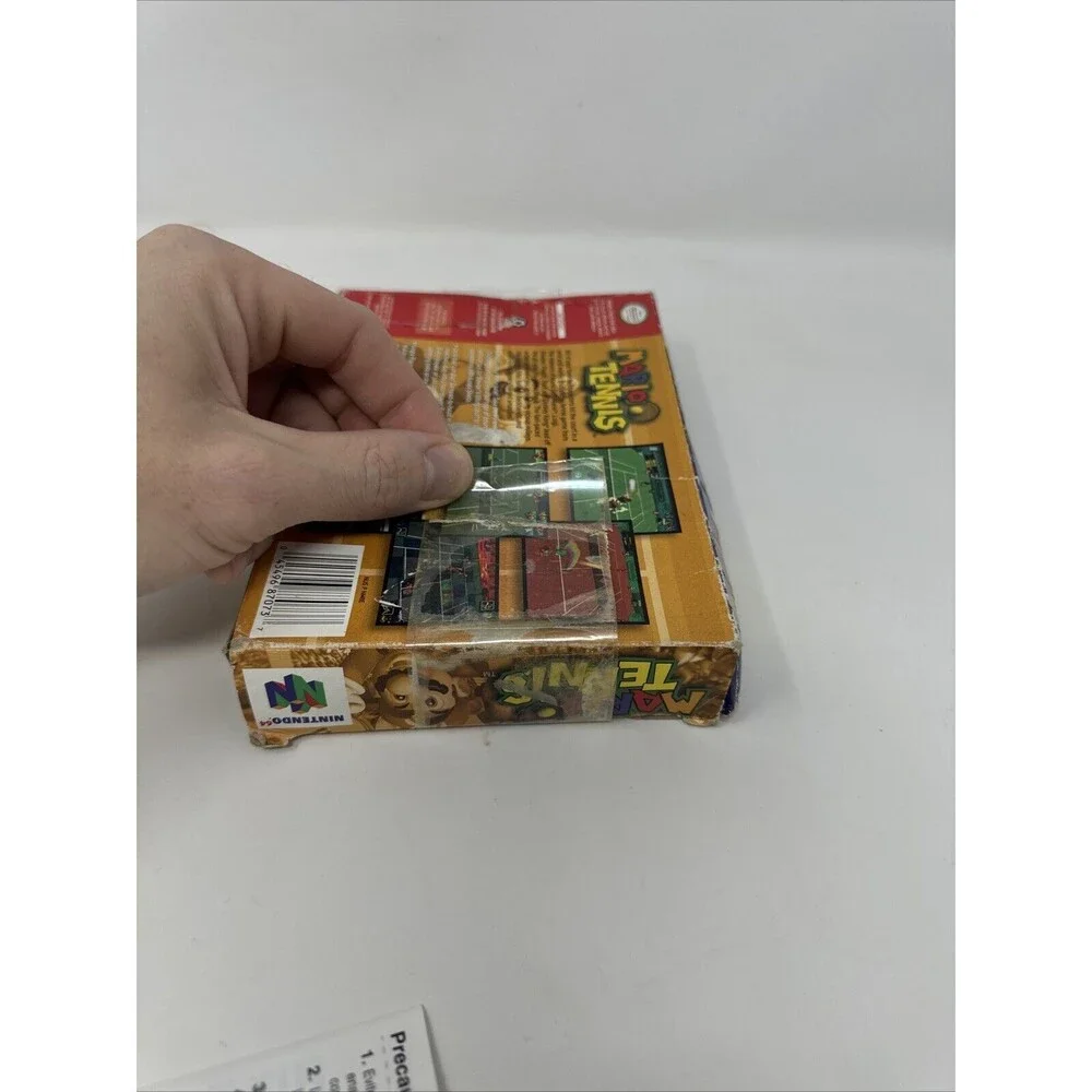 N64 Mario Tennis CIB Complete in Box w/Inserts (Nintendo 64, 2004) READ